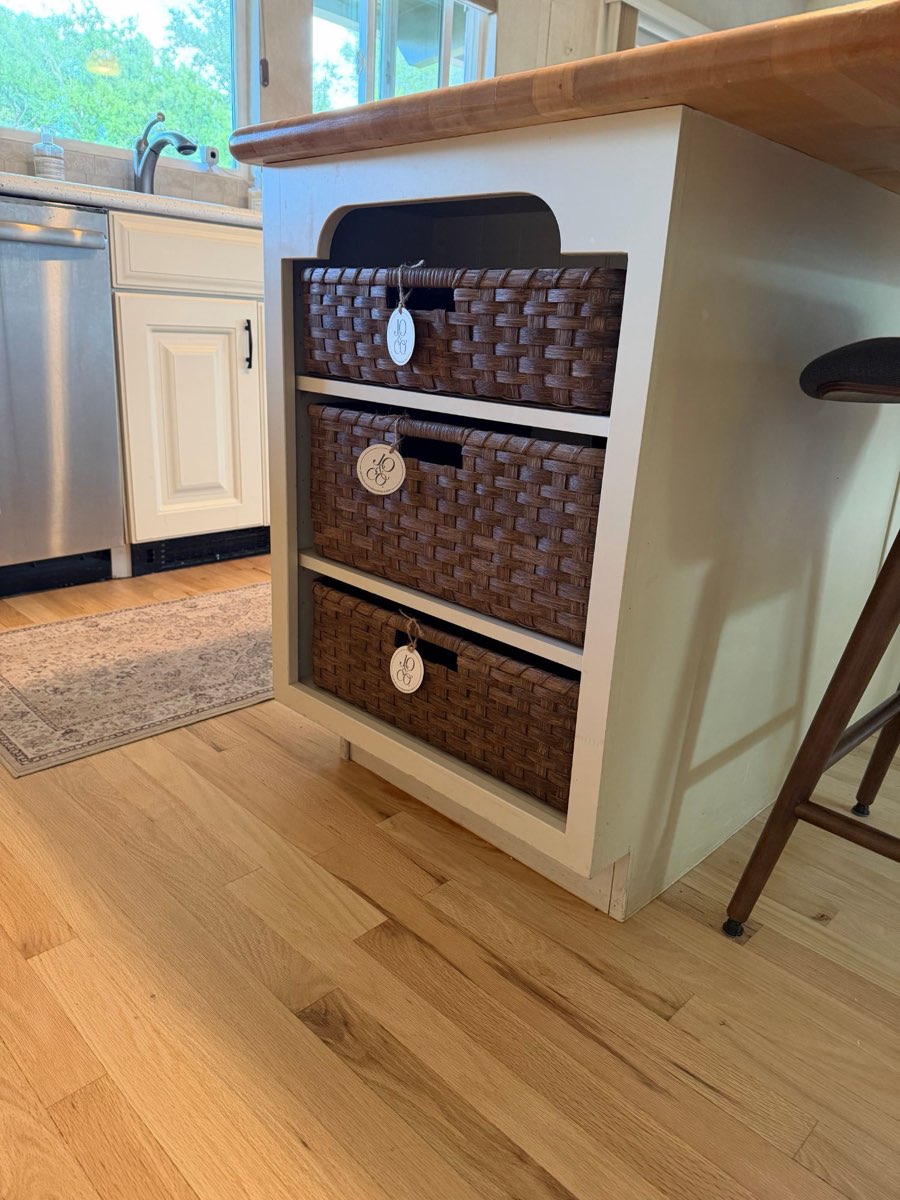 Kitchen Island Baskets